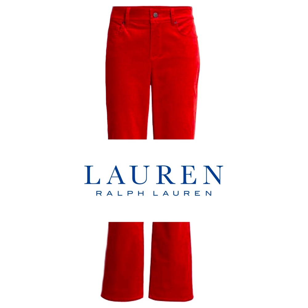 Lauren Ralph Lauren Contemporary Bootcut Red Corduroy Jeans